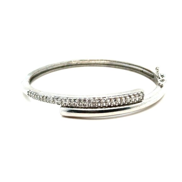 Jewelry - Pave Cz Bypass Design Bangle